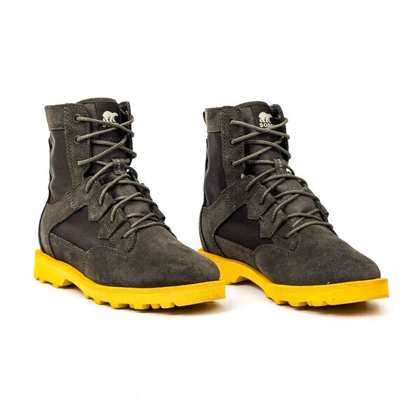 Sorel Women Caribou Waterproof Alpine Green Lace-up Boots size 7 - Picture 1 of 7